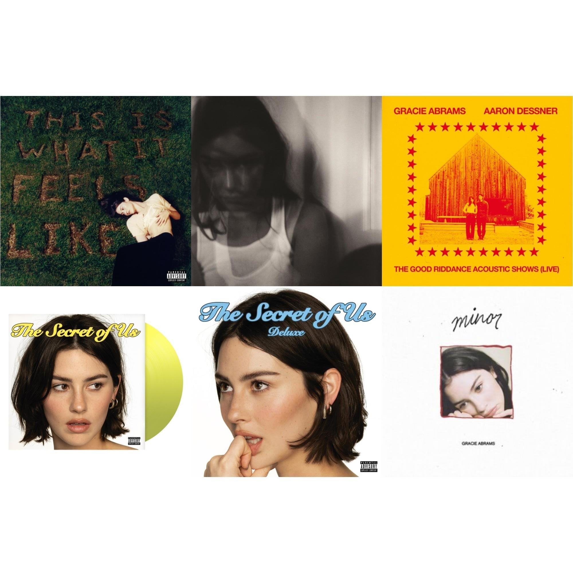 This Is What It Feels Like (X) & Good Riddance (Deluxe/2LP) & Good Riddance Acoustic Shows (Live) (Magenta LP Vinyl) & Secret Of Us (X) (Yellow LP Vinyl) & Secret Of Us (Deluxe/Transparent Moonlight Vinyl/2LP) & Minor - Ep