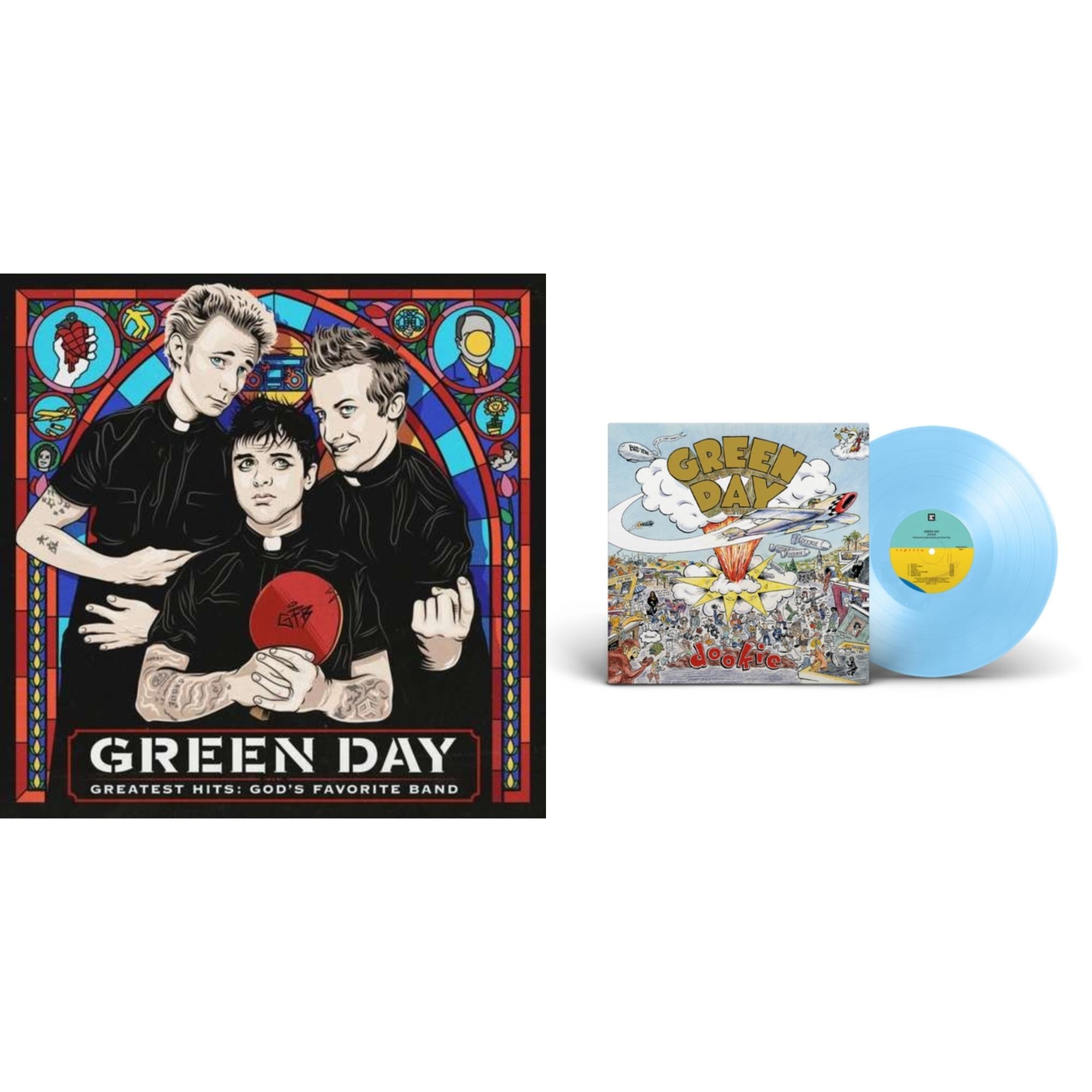 Green Day - Dookie (X) (Baby Blue LP Vinyl) & Greatest Hits: God's Favorite Band (X)