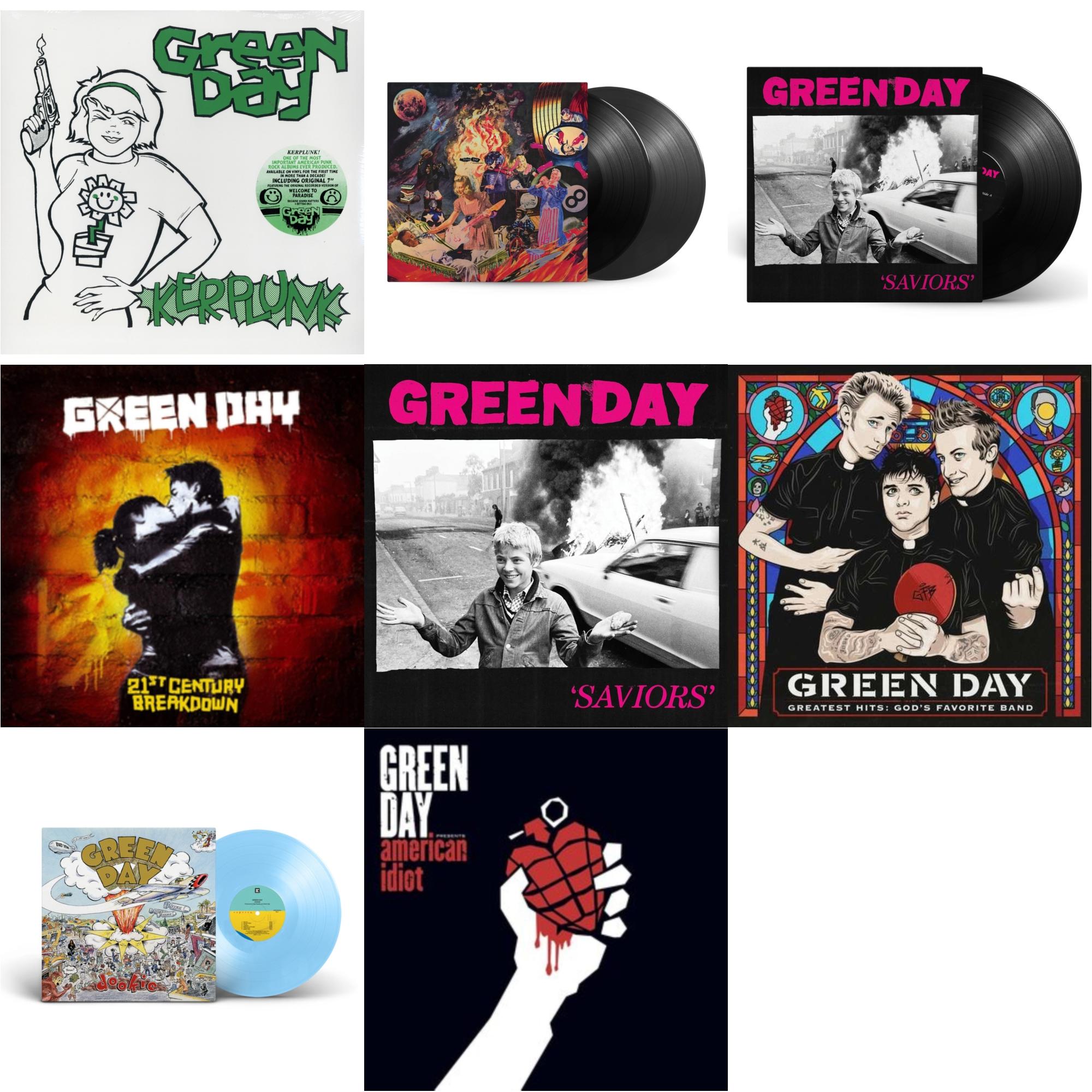Dookie (X) (Baby Blue LP Vinyl) & Saviors (180G/Deluxe LP Vinyl) & Saviors & Insomniac (25Th Anniversary/2LP) & Greatest Hits: God's Favorite Band (X) & 21St Century Breakdown & American Idiot (W/Poster) & Kerplunk (120G/7Inch Single)