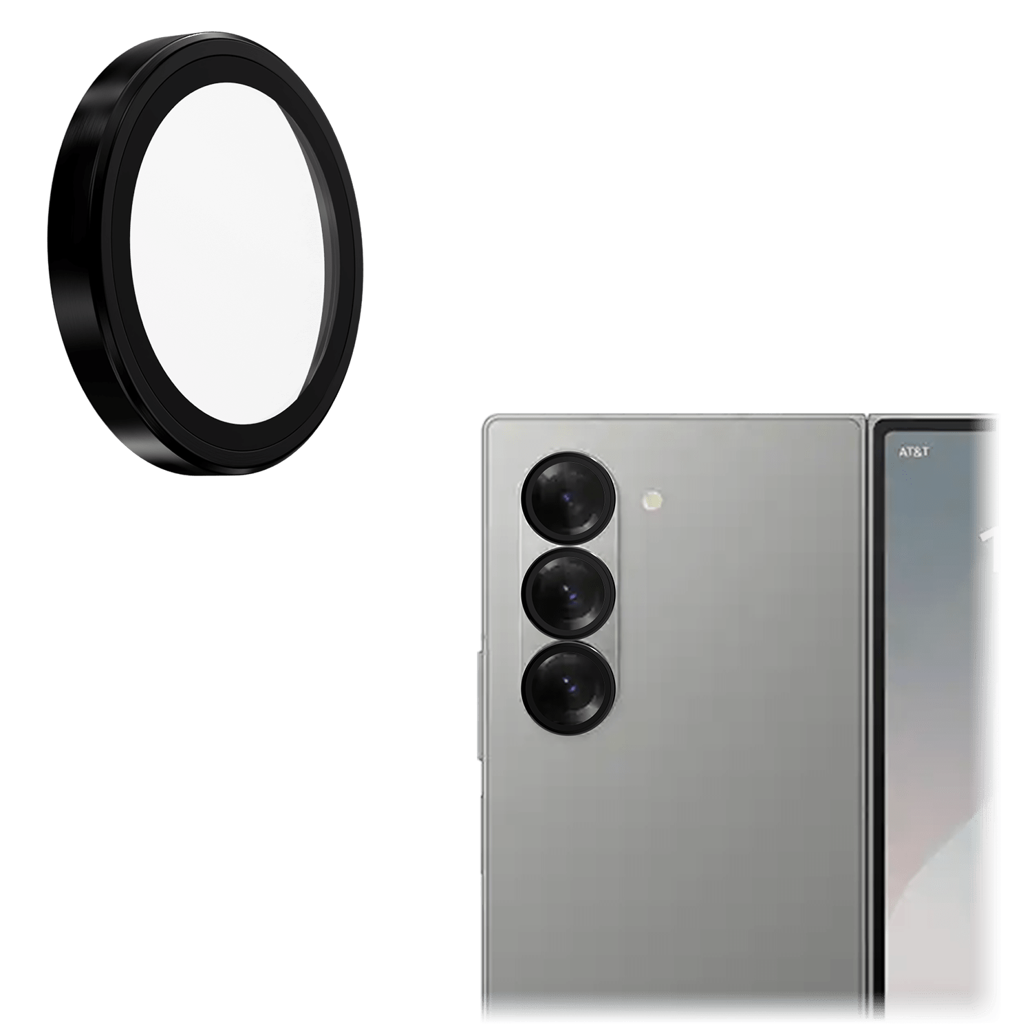 Gadget Guard - Camera Lens Protector For Samsung Galaxy Z Fold6 - Black