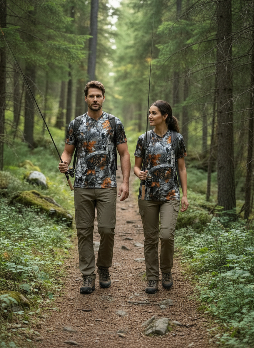 The Casual Camo Company Skull Camo Recycled Sports Shirt