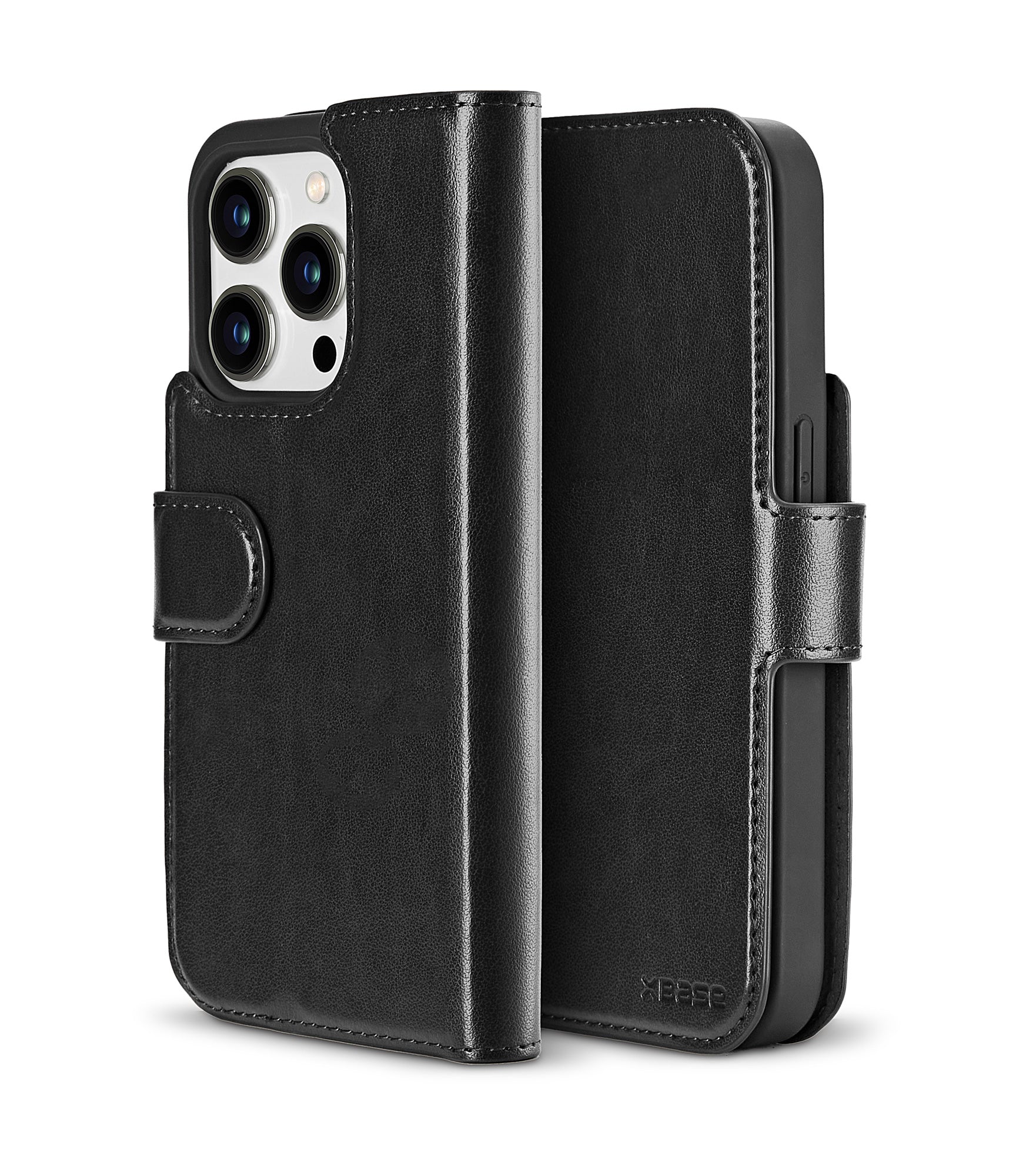 xBase Base iPhone 16 Pro Max Folio Exec Wallet Case MagSafe Compatible - Black