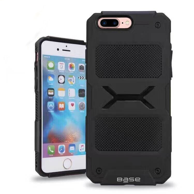 xBase Base ProTech - Rugged Armor Protective Case for iPhone 7/8 Plus - Black