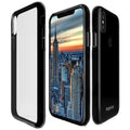 xBase Base Crystal Shield - Reinforced Bumper Protective Case for iPhone X - Black