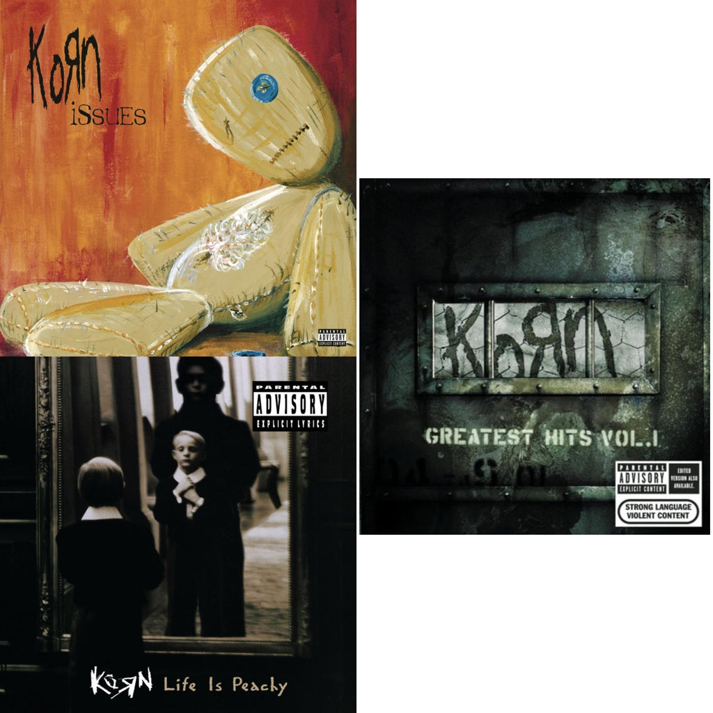 Korn - Greatest Hits Vol.1 & Life Is Peachy & Issues (Explicit) - CD Bundle