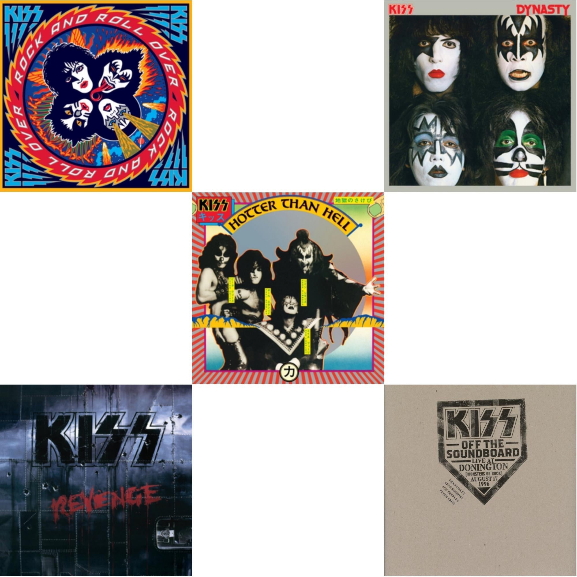 Kiss Off The Soundboard: Donington 1996 (Live) (3LP) & Revenge & Dynasty & Hotter Than Hell & Rock & Roll Over