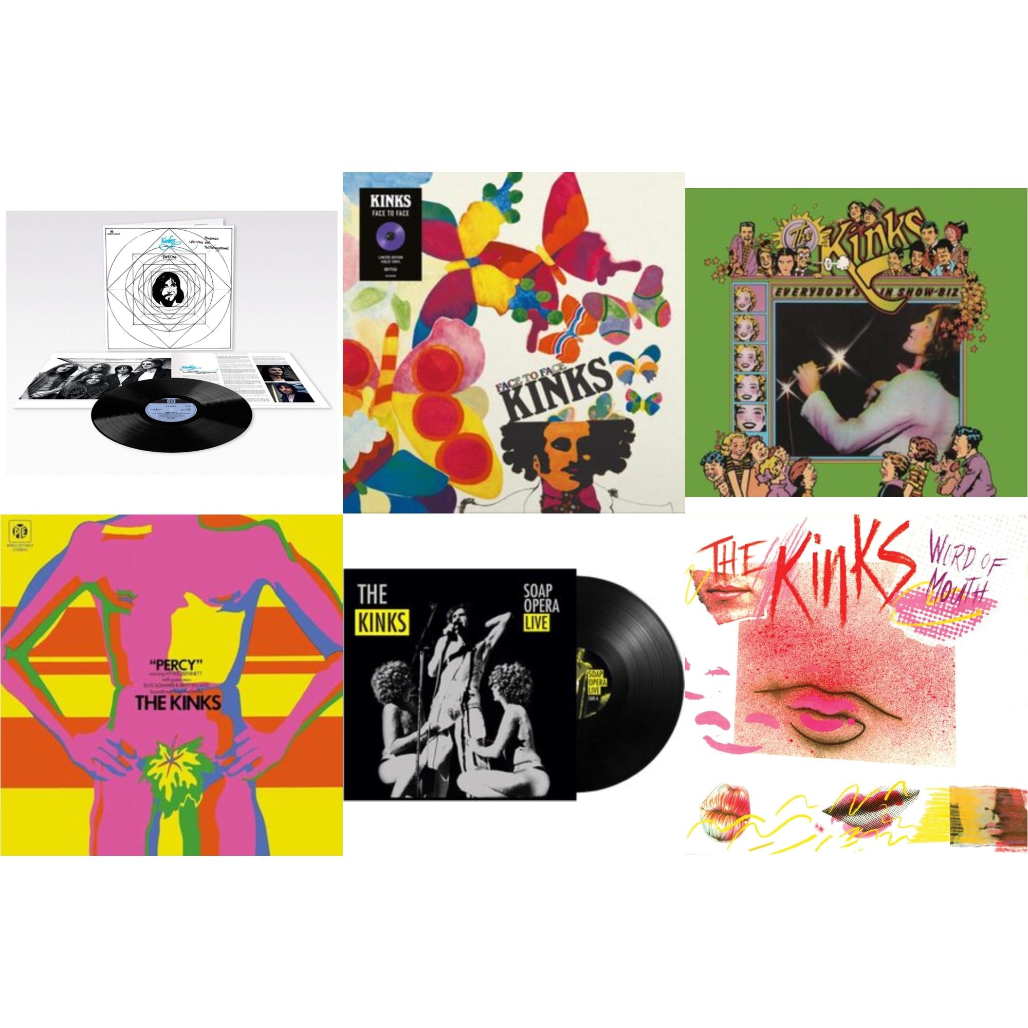 Lola Versus Powerman & The Moneygoround: Pt. 1 (180G/Remastered/Booklet) & Face To Face & Everybody's In Show-Biz (2022 Standalone/2LP) & Percy & Soap Opera Live (140G) & Word Of Mouth (180G/Red LP Vinyl/Limited Edition/Gatefold Cover & Poster)