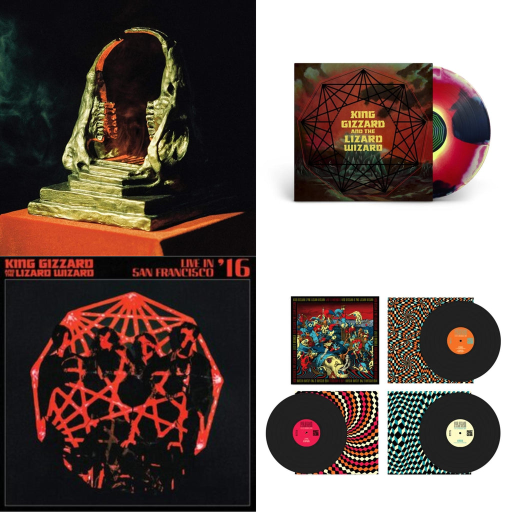 Live In Brussels '19 (Fuzz Club Official Bootleg) & Infest The Rats' Nest (Red/Black LP Vinyl) & Nonagon Infinity (Yellow/Red/Black LP Vinyl) & Live In San Francisco '16 (Deluxe/2LP/Fog/Sunburst Vinyl)