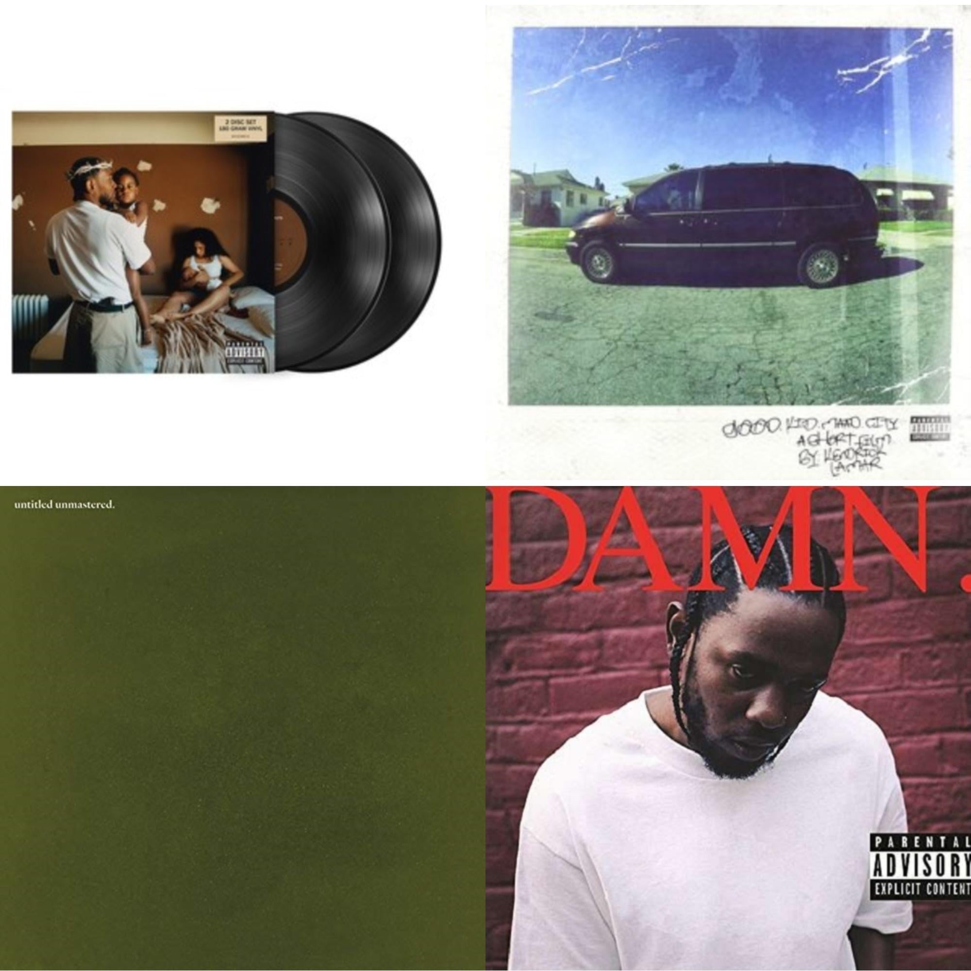Mr. Morale & The Big Steppers (180G/2LP) & Good Kid, M.A.A.D City & Untitled Unmastered & Damn. (X) (2LP/180G)
