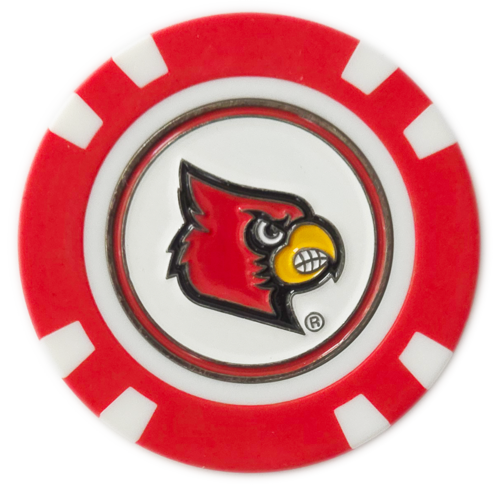 Officially Licensed Louisville Cardinals Poker Chip Ball Marker