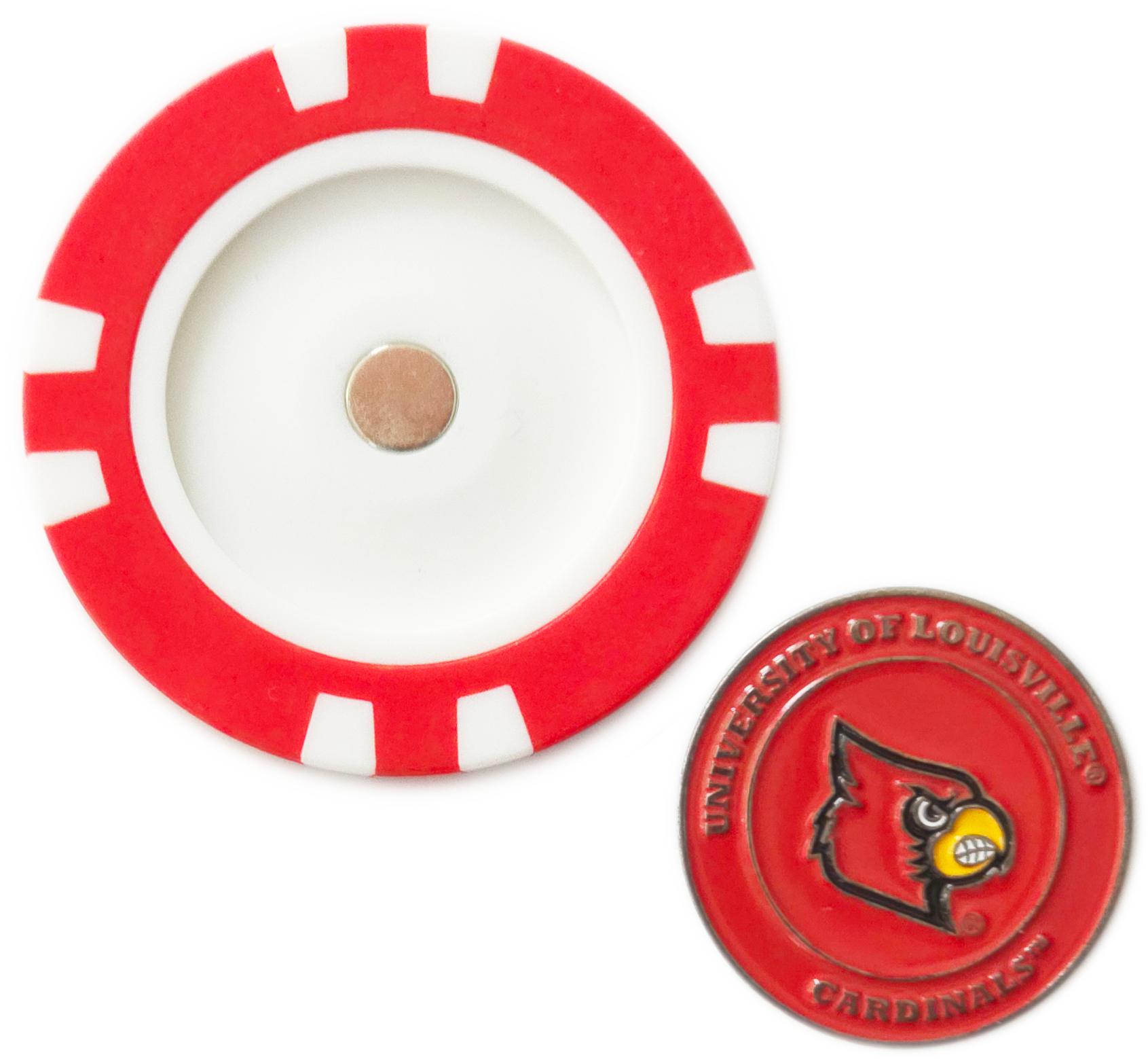 Officially Licensed Louisville Cardinals Poker Chip Ball Marker