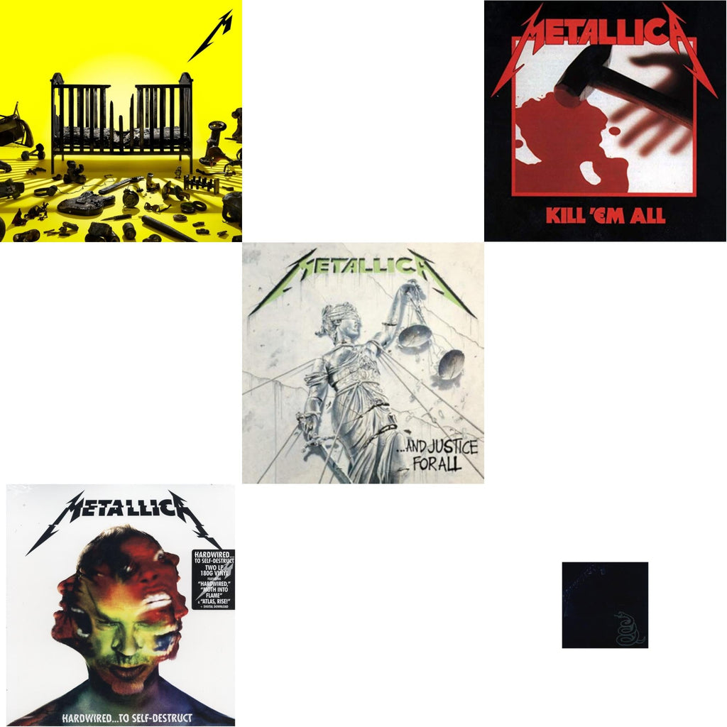 72 Seasons (2LP) & Metallica (Remastered/2LP) & Kill Em All (180G) & Hardwired To Self-Destruct (2LP/180G/Dl Card) & And Justice For All (Remastered)