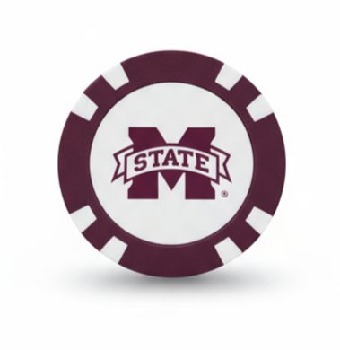 Mississippi State Bulldogs Officially Licensed Poker Chip Ball Marker