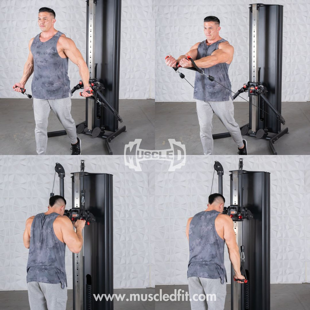 Dual Adjustable Functional Trainer | Muscle D Fitness Full-Body Machine