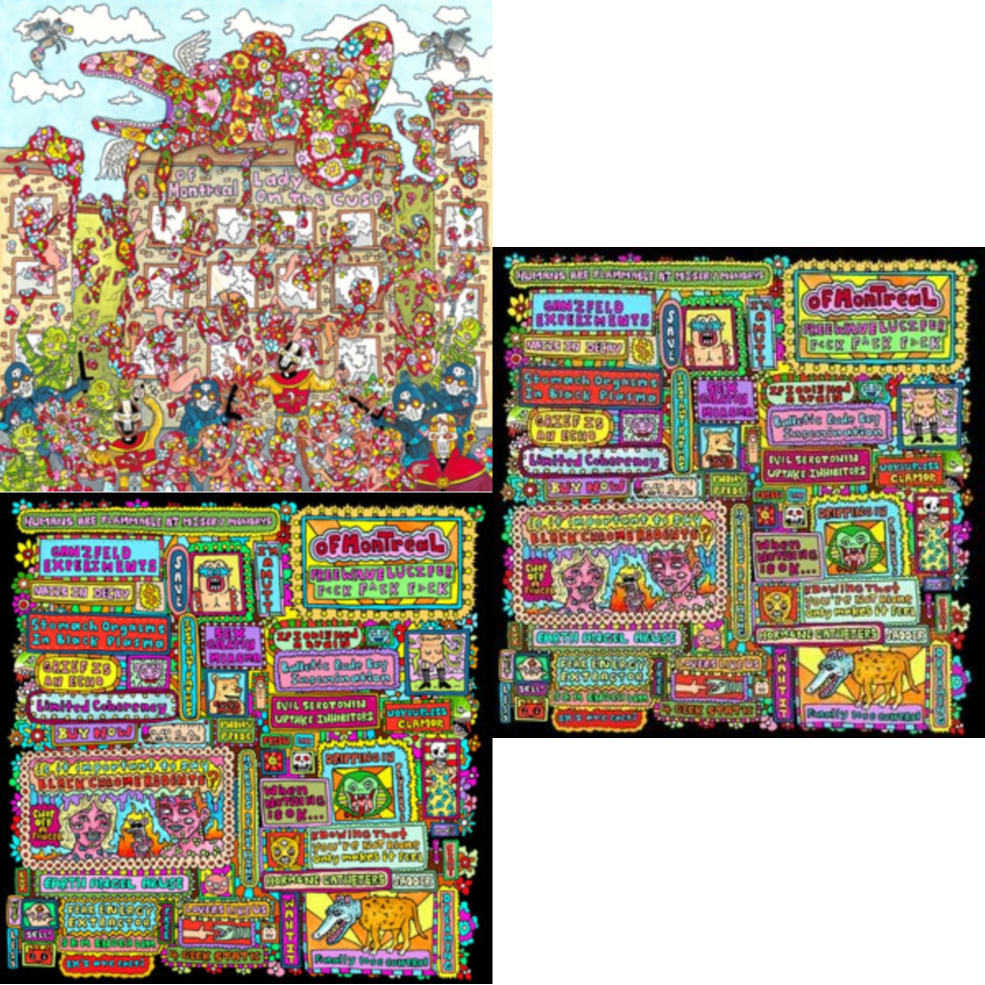 Freewave Lucifer F-Ck F-Ck F-Ck (Cyan LP Vinyl) & Lady On The Cusp (Coloured LP Vinyl) & Freewave Lucifer F-Ck F-Ck F-Ck (Yellow/Clear LP Vinyl)