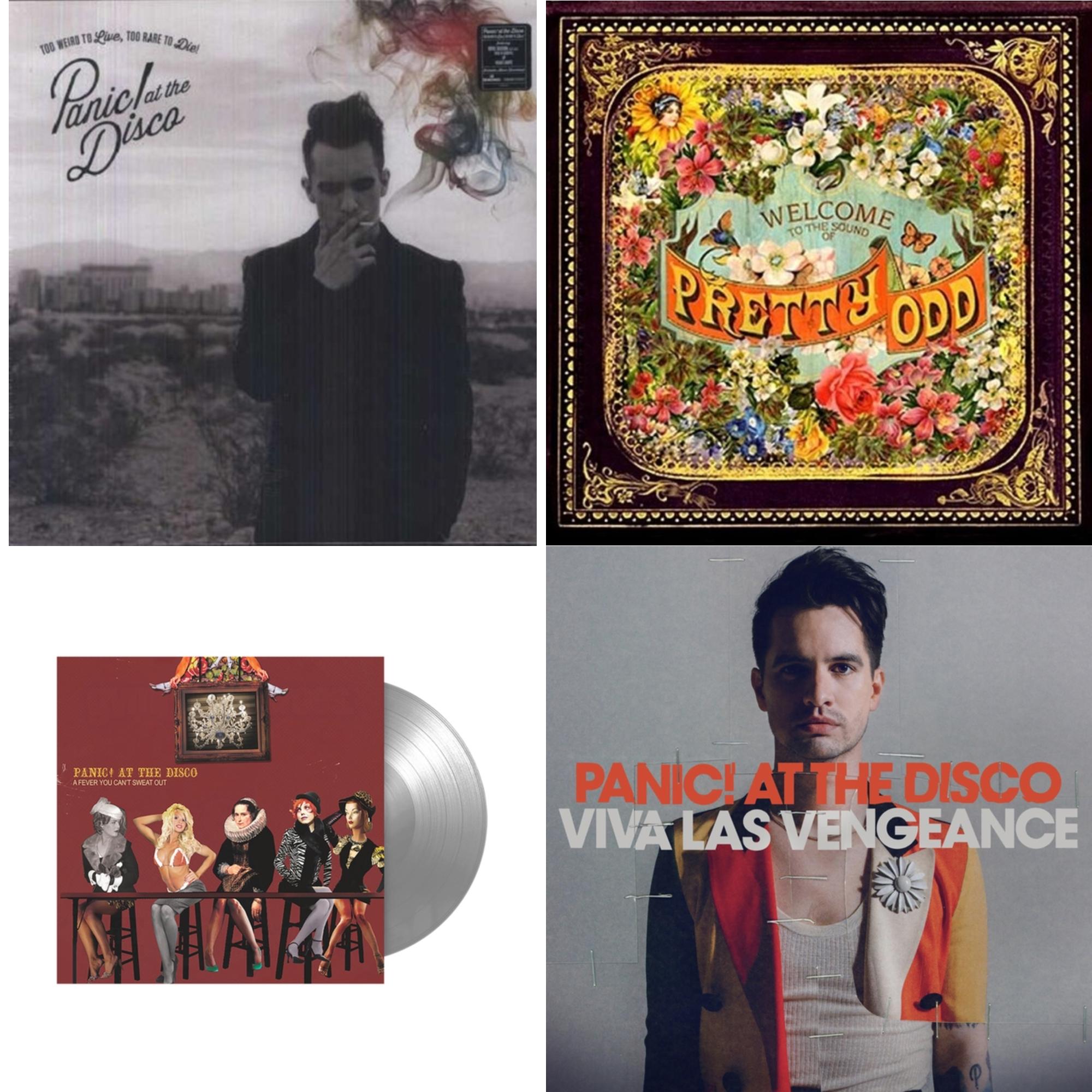 Panic! At The Disco - Viva Las Vengeance & Fever You Can't Sweat Out (Fbr 25Th Anniversary Edition/Silver LP Vinyl) & Too Weird To Live Too Rare To Die & Pretty Odd