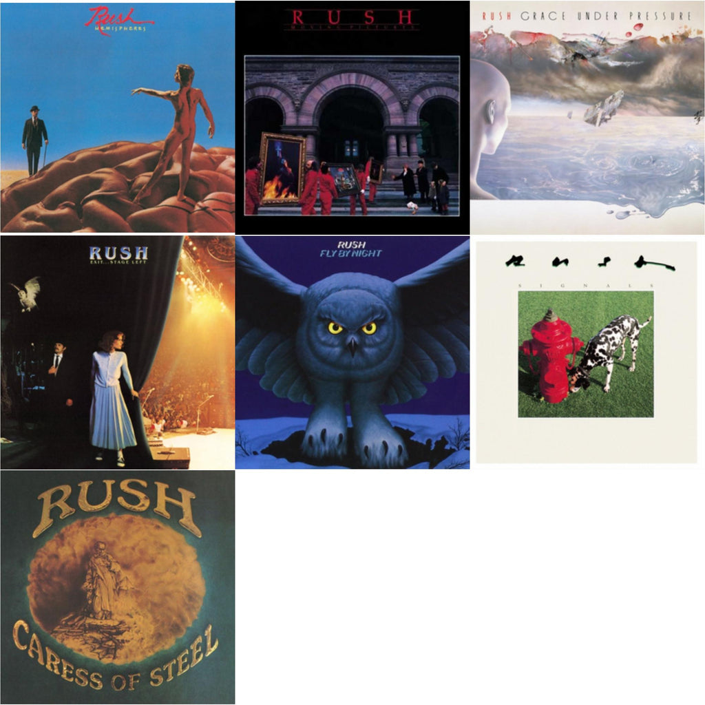 Fly By Night (180G) & Caress Of Steel (180G/Dl Card) & Hemispheres (180G) & Moving Pictures (180G LP Vinyl/Dl Card) & Exit Stage Left (180G) & Signals (180G) & Grace Under Pressure (180G)