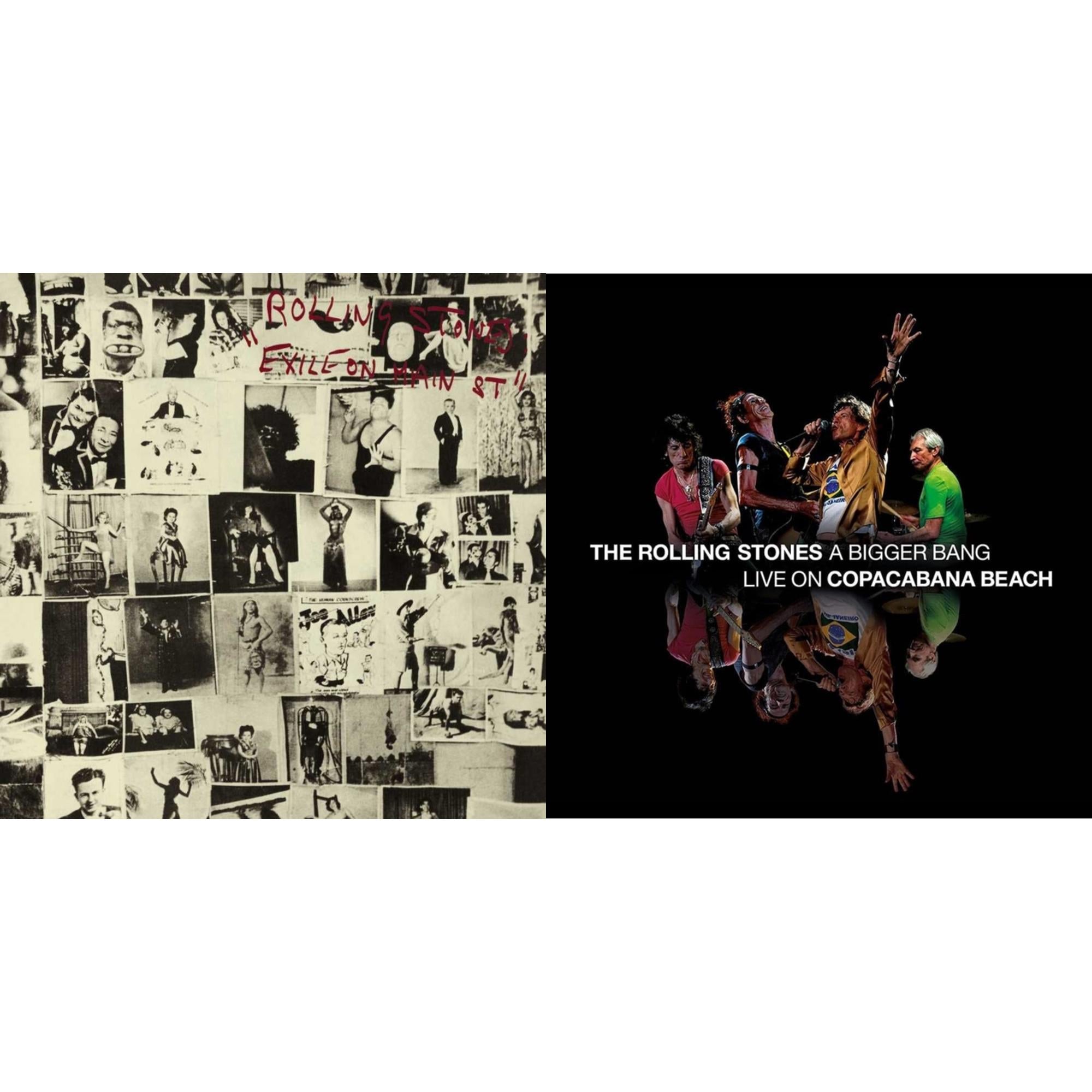 Rolling Stones - Bigger Bang Live On Copacabana Beach (Multi Color Vinyl/3LP) & Exile On Main Street (2LP)