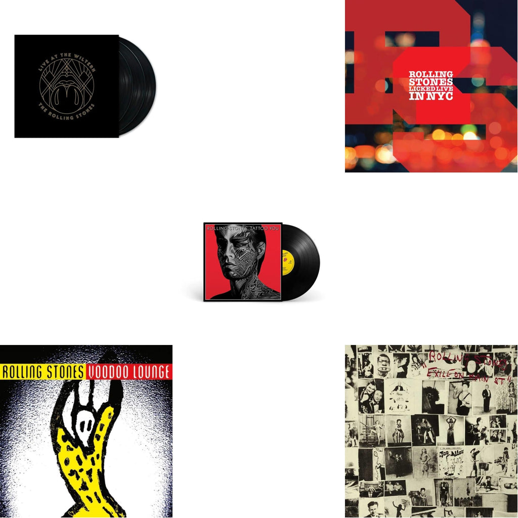 Tattoo You (2021 Remaster) & Licked Live In Nyc (White Vinyl/3LP) & Live At The Wiltern (3LP) & Voodoo Lounge (30Th Anniversary) (Red/Yellow Vinyl/2LP) & Exile On Main Street (2LP)
