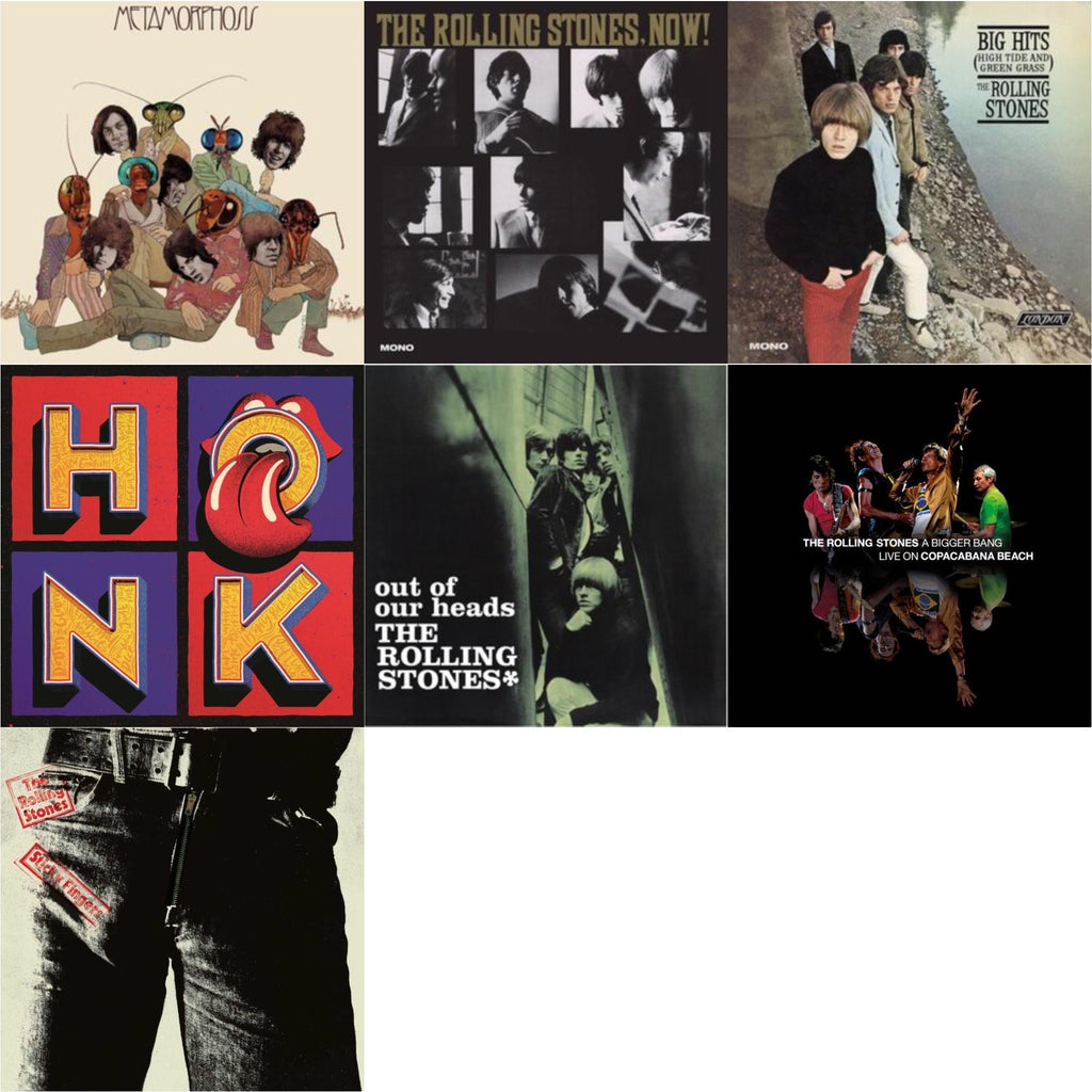Out Of Our Heads (Uk) & Big Hits (High Tide Green Grass LP Vinyl) & Metamorphosis & Rolling Stones, Now! & Bigger Bang Live On Copacabana Beach (Multi Color Vinyl/3LP) & Sticky Fingers & Honk (Translucent Red Vinyl/2LP)