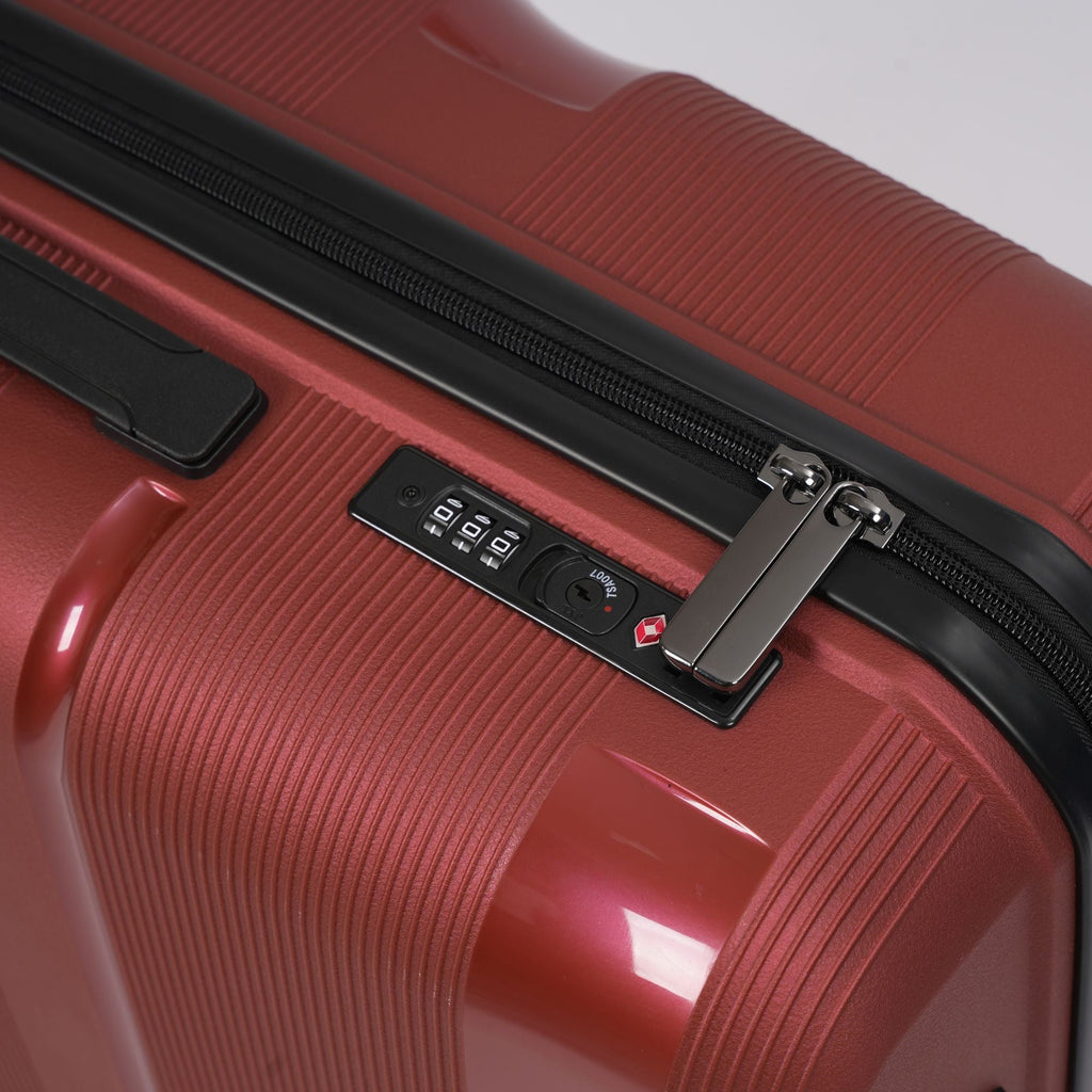 24-inch Red Hardcase Roller Luggage