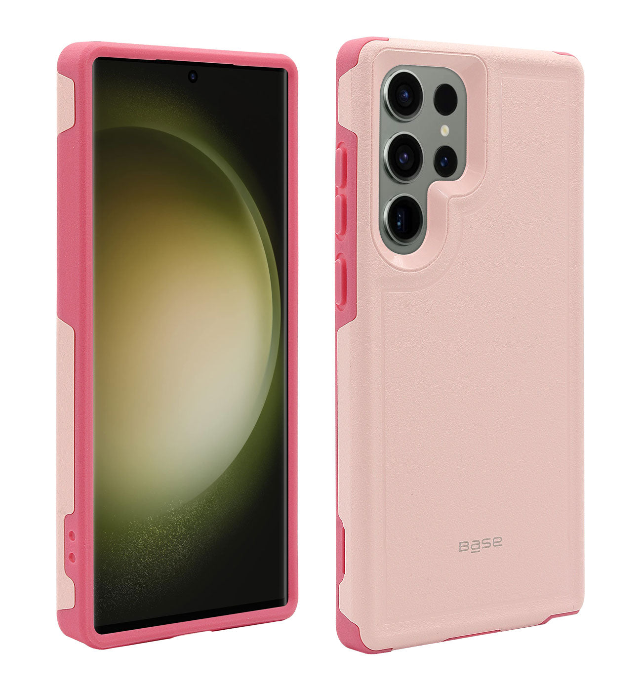 xBase Base Samsung S23 Ultra ProTech with MagSafe- Rugged Armor Protective Case - PINK