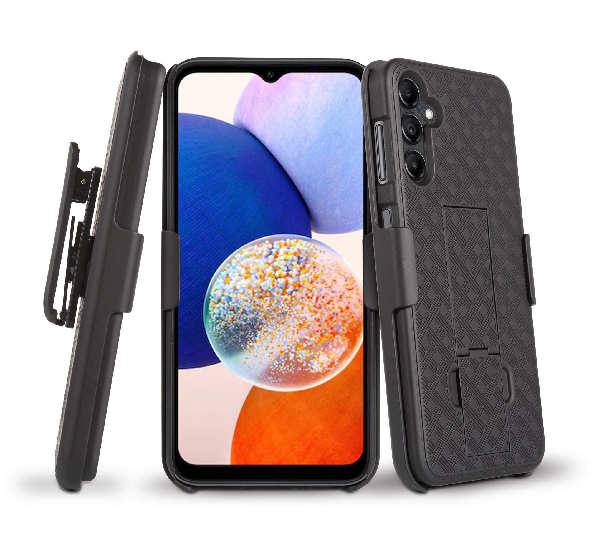xBase Base Duraclip Series Combo Case with Belt Clip Holster for Samsung A14
