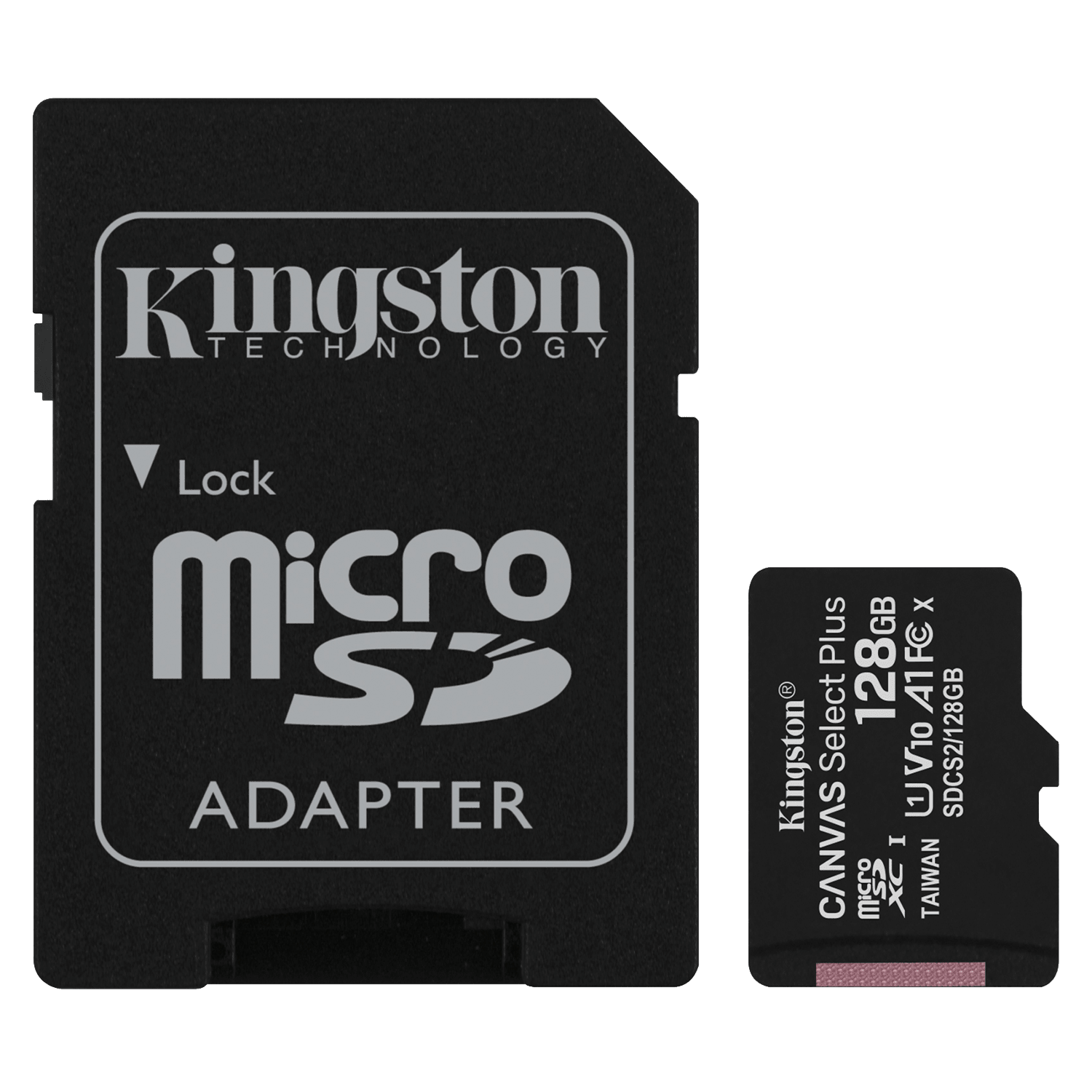 Kingston microSD Memory Card with Adapter 128GB