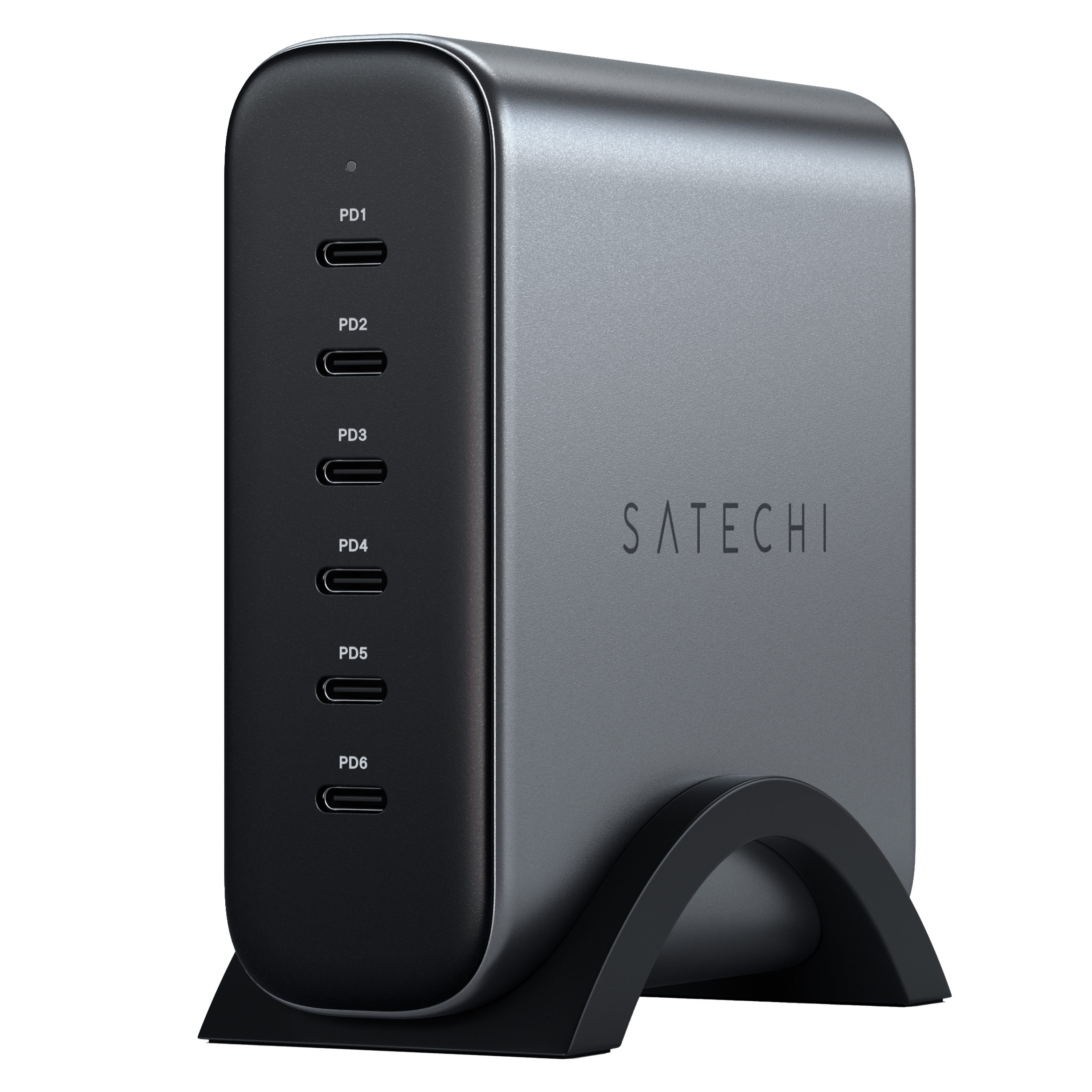 Satechi USB-C 6-Port GAN Charger 200W - Space Gray