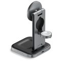 Satechi 3-in-1 Foldable Qi2 Wireless Charging Stand - Space Gray