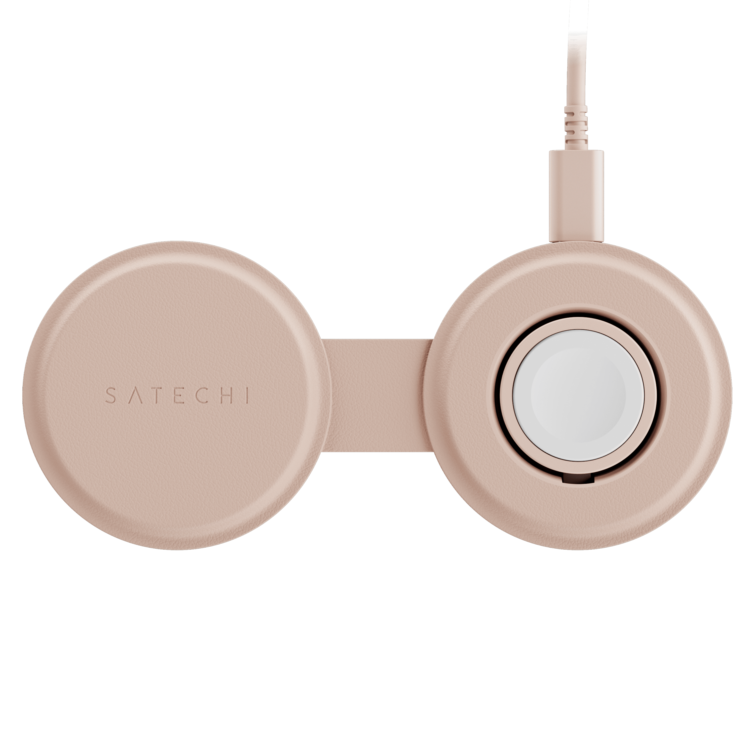 Satechi Onthego 2-in-1 Qi2 Wireless Charger 15W - Desert Rose