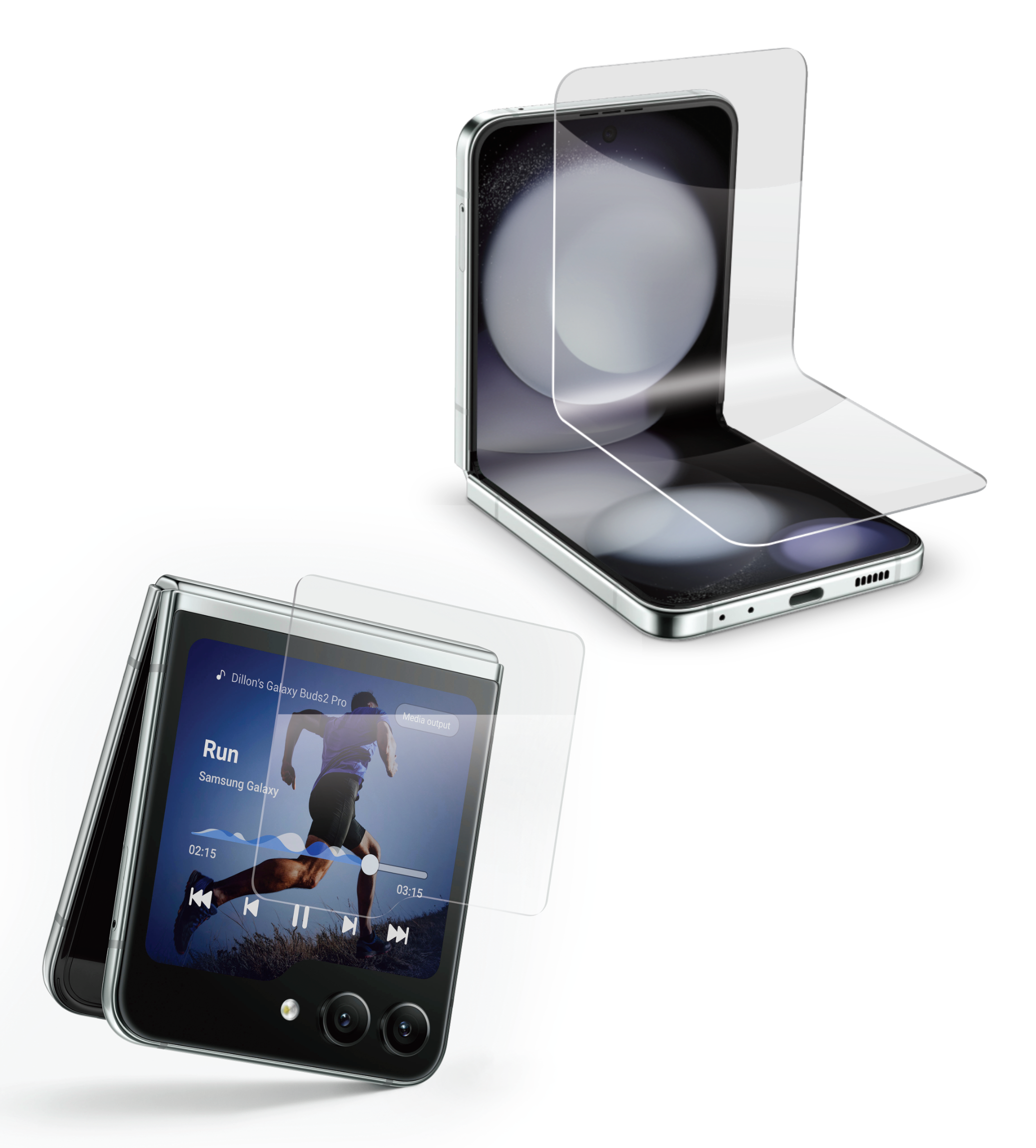 xBase Base Samsung Z Flip 5 PlexiShield Screen Protector