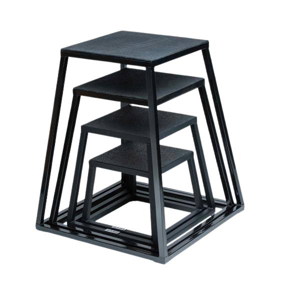 Steel Plyo Boxes – Heavy-Duty Plyometric Jump Platforms with Anti-Slip Rubber Top – Available in 12", 18", and 24" Heights – Stackable, Stable, Built for Strength and Conditioning