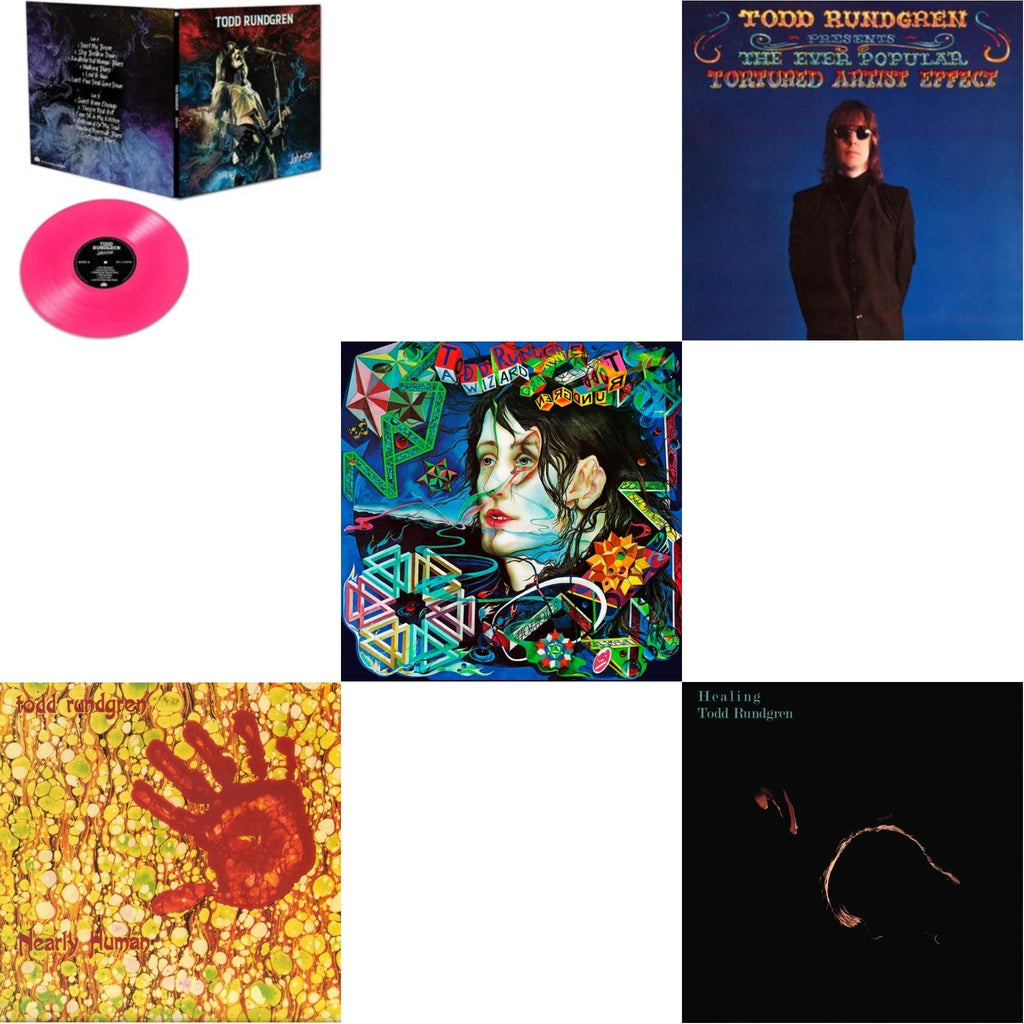 Todd Rundgren - Healing (Clear LP Vinyl/Translucent Blue 7Inch) & Nearly Human (180G/Translucent Yellow LP Vinyl/Limited Tour Edition) & Wizard A True Star (Turquoise Blue Vinyl/Limited/2LP/Tour Edition/Gatefold Cover/180G) & Ever Popular Tortured