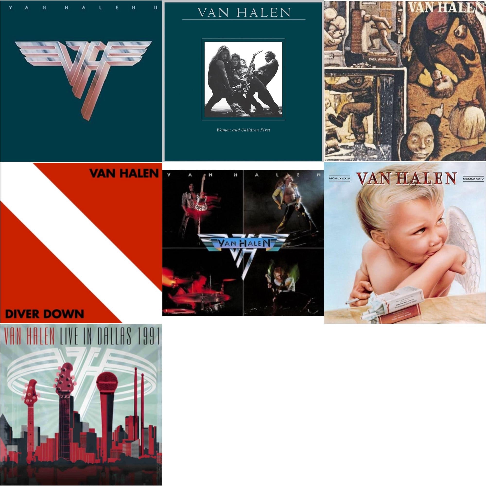 Van Halen Ii (180G/Remastered) & Women & Children First & Fair Warning & Diver Down & Van Halen (Digitally Remastered) & 1984 & Live In Dallas 1991 (X) (2LP)