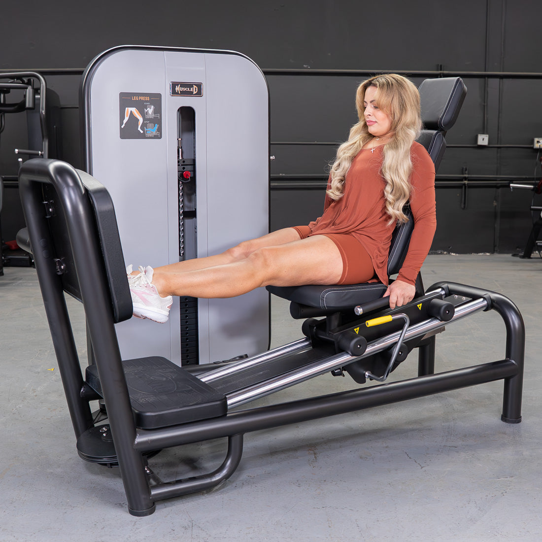 Vogue Selectorized Leg Press | 240lb Stack | Muscle D