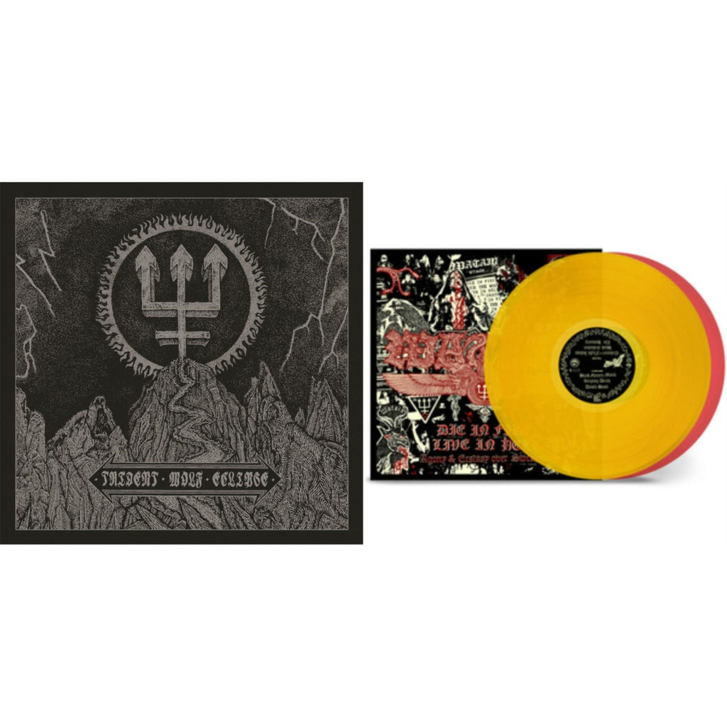 Trident Wolf Eclipse (CD/Silver LP Vinyl/7Inch) & Die In Fire - Live In Hell (Red/Yellow Vinyl/2LP)