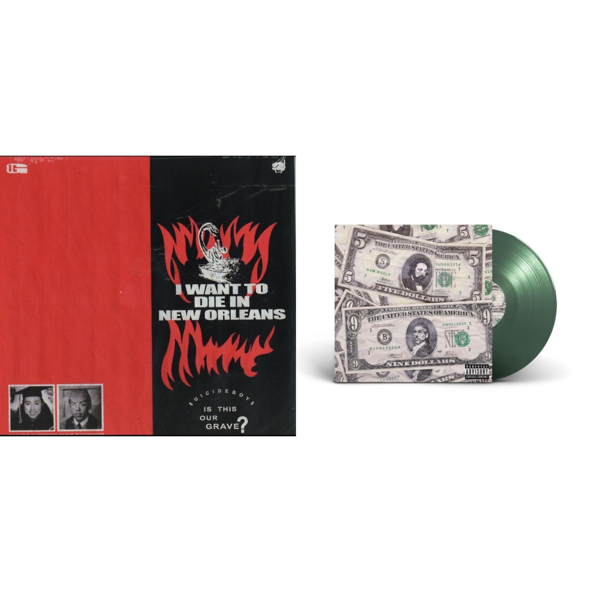 $Uicideboy$ - I Want To Die In New Orleans (Red/Black LP Vinyl) & New World Depression (Coke Bottle LP Vinyl)