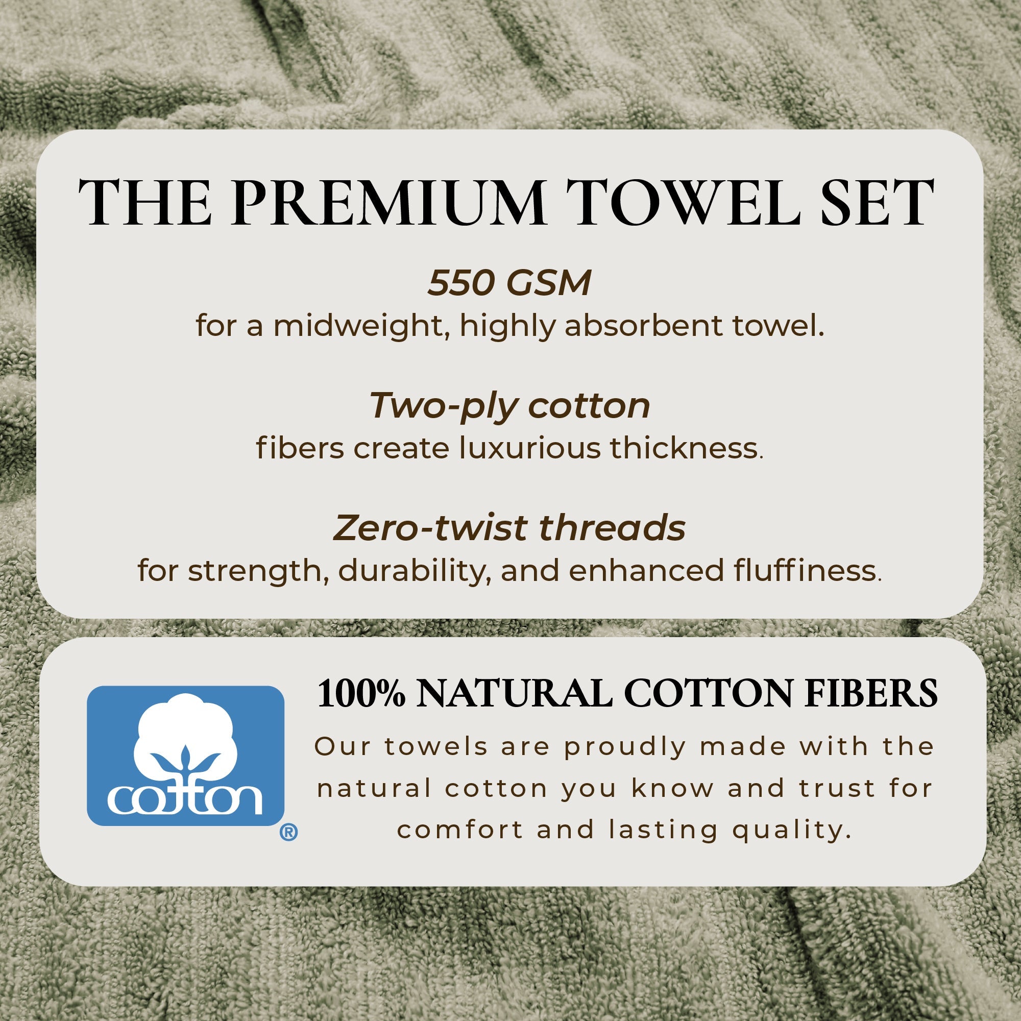 Luxury Cotton Towels - Karina Collection