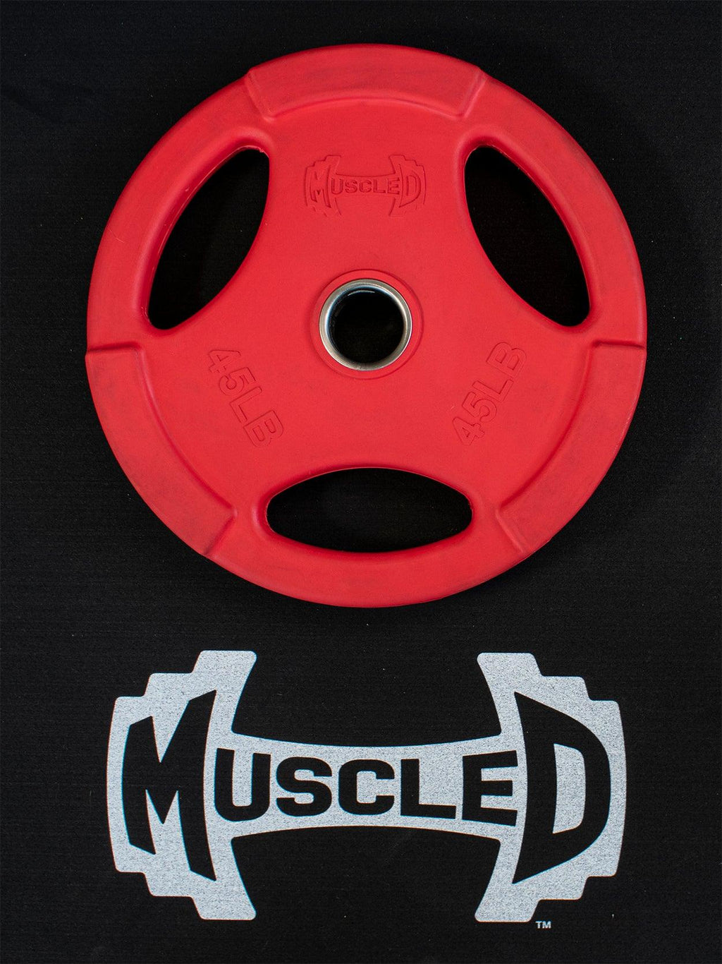 RUBBER COATED COLORED OLYMPIC PLATES: Rubber Plates, per Pair - Muscle D Fitness - Weights Pairs