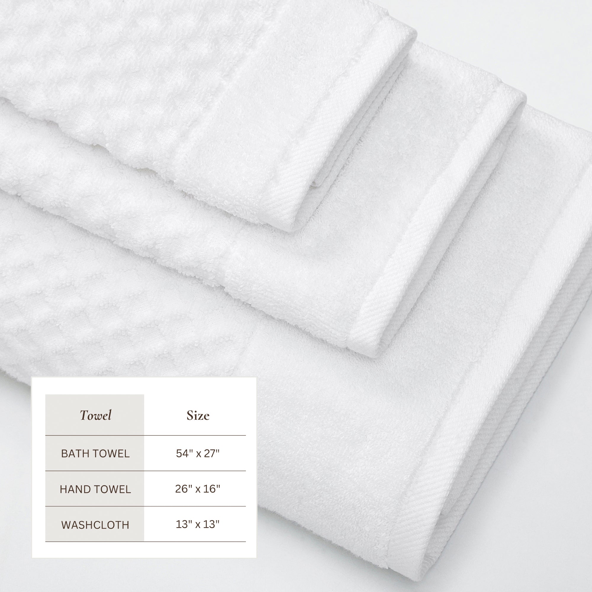 Cotton Diamond Waffle Weave Bath Towel Set - Grayson Collection