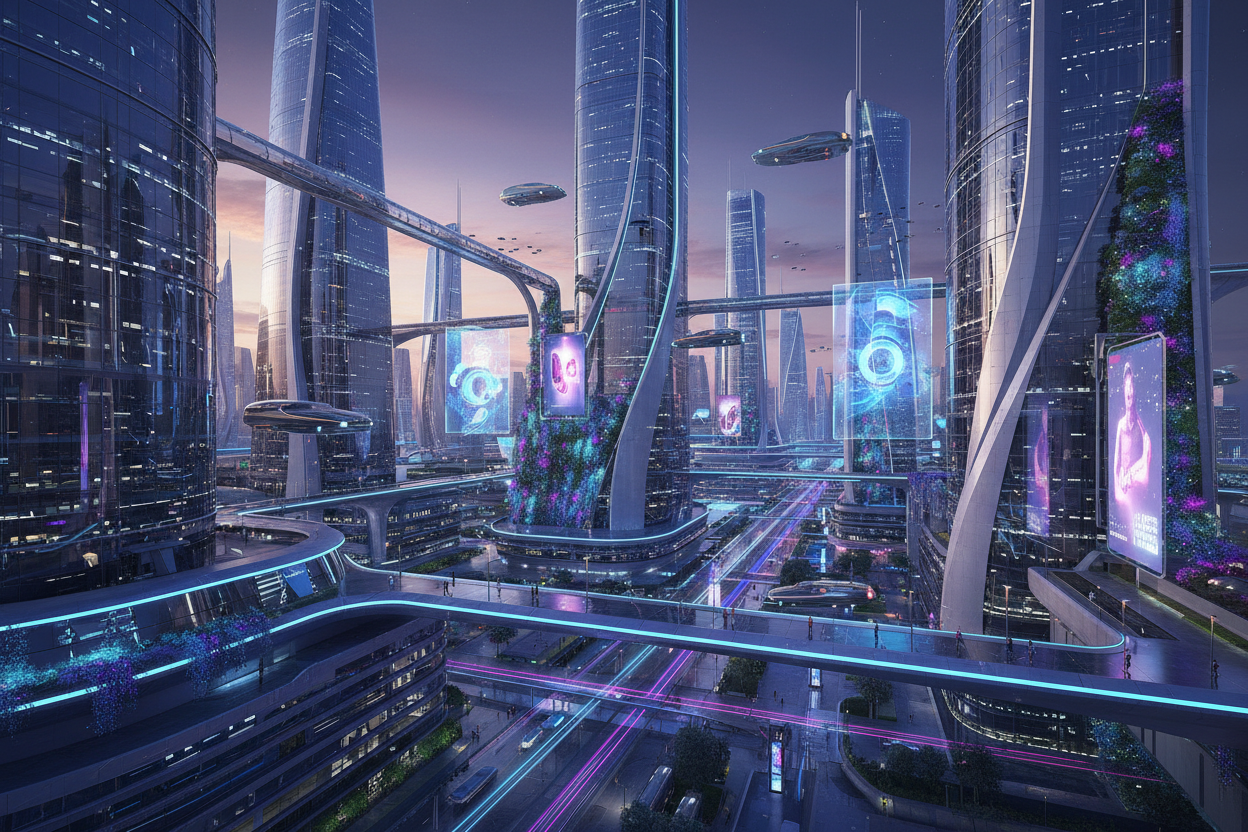 futuristic city