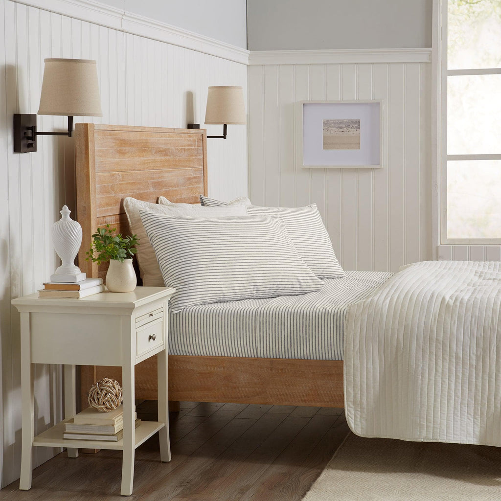 Striped Microfiber Sheet Set - Evette Collection