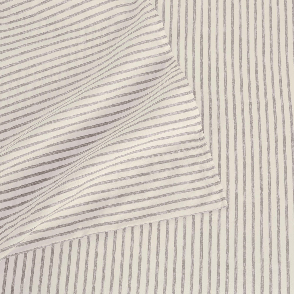 Striped Microfiber Sheet Set - Evette Collection
