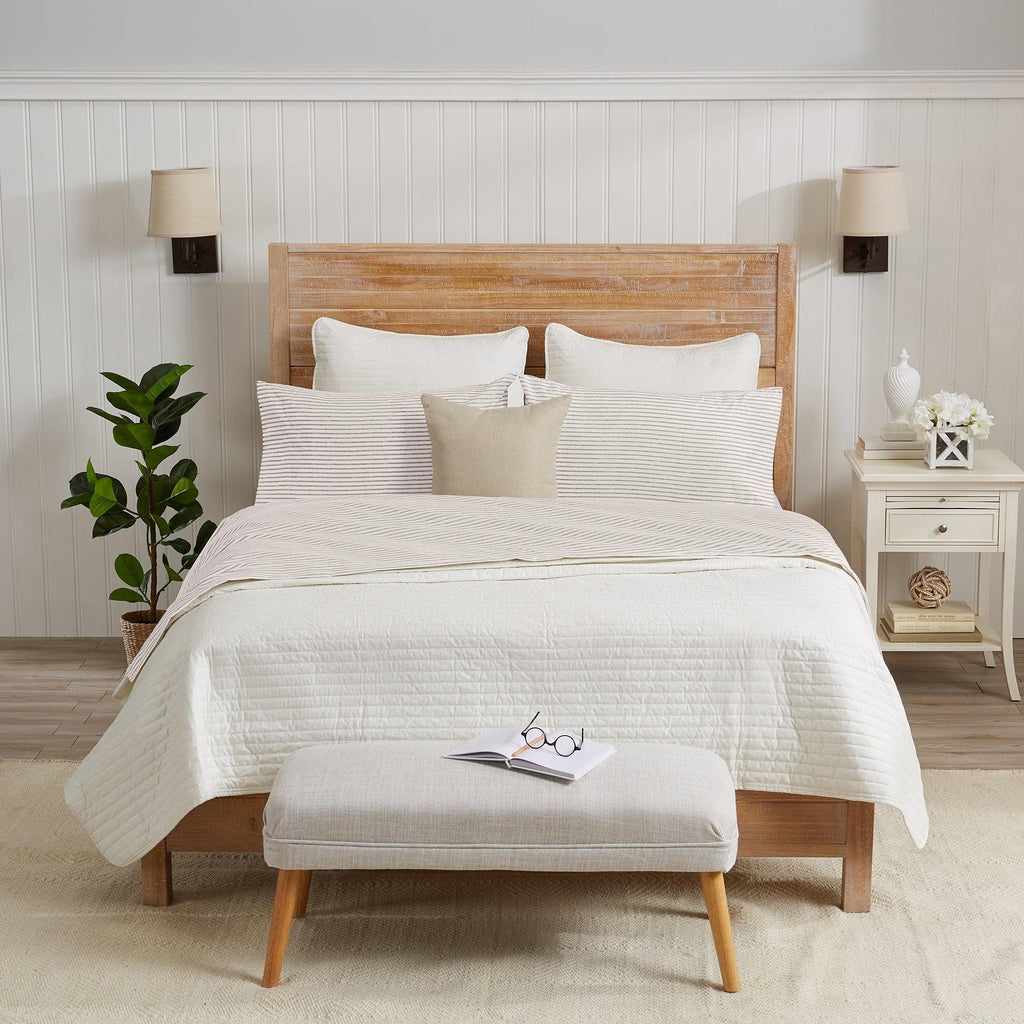 Striped Microfiber Sheet Set - Evette Collection