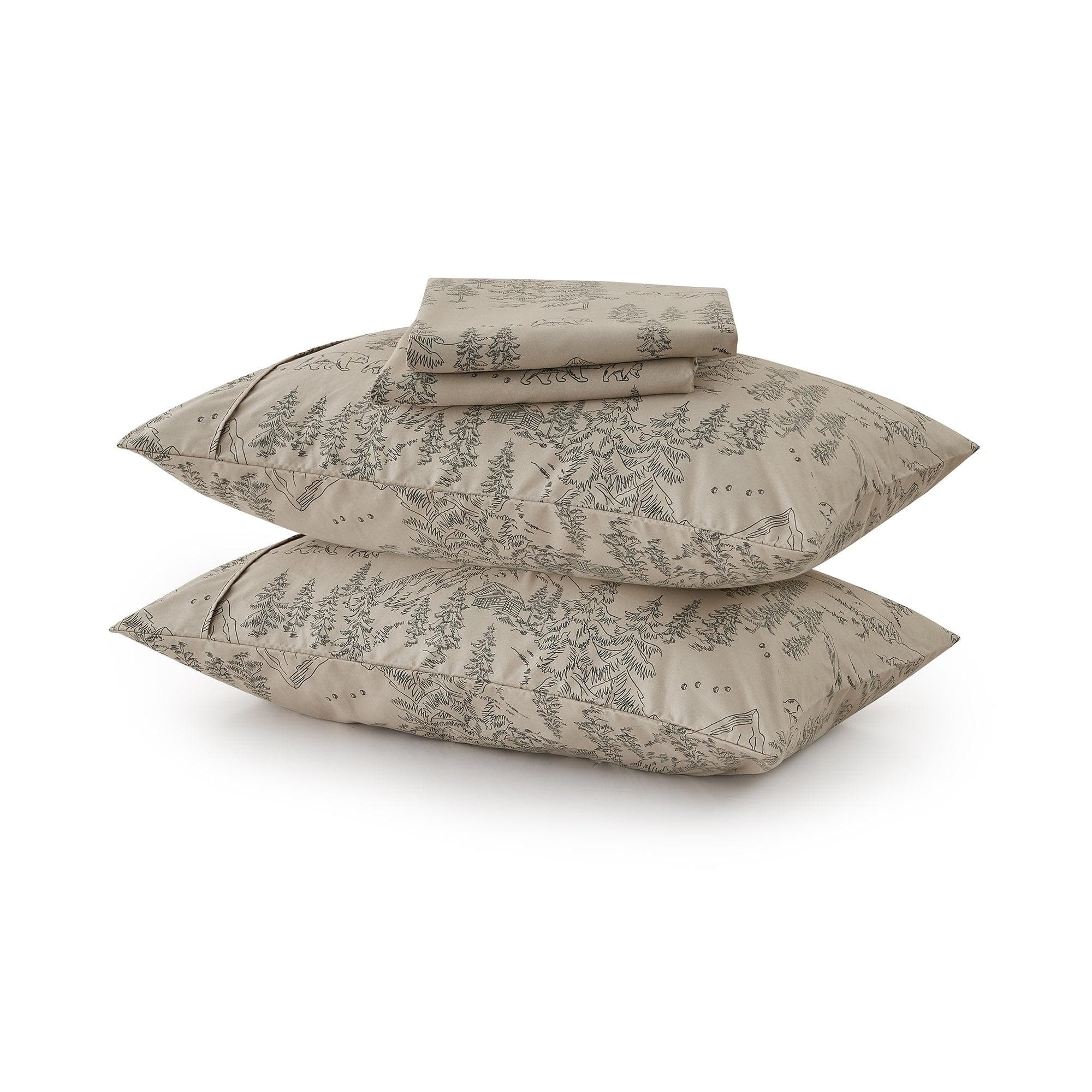 4-Piece Lodge Microfiber Sheet - Mountain Ridge Collection