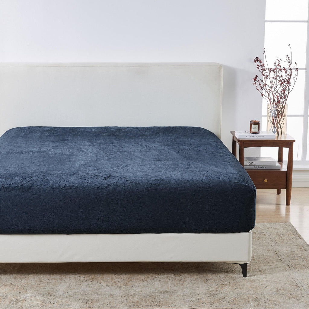 Solid Plush Fitted Sheet - Velvet Luxe Collection