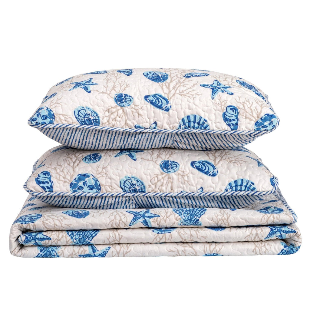 3-Piece Coastal Quilt Set - Bali Collection