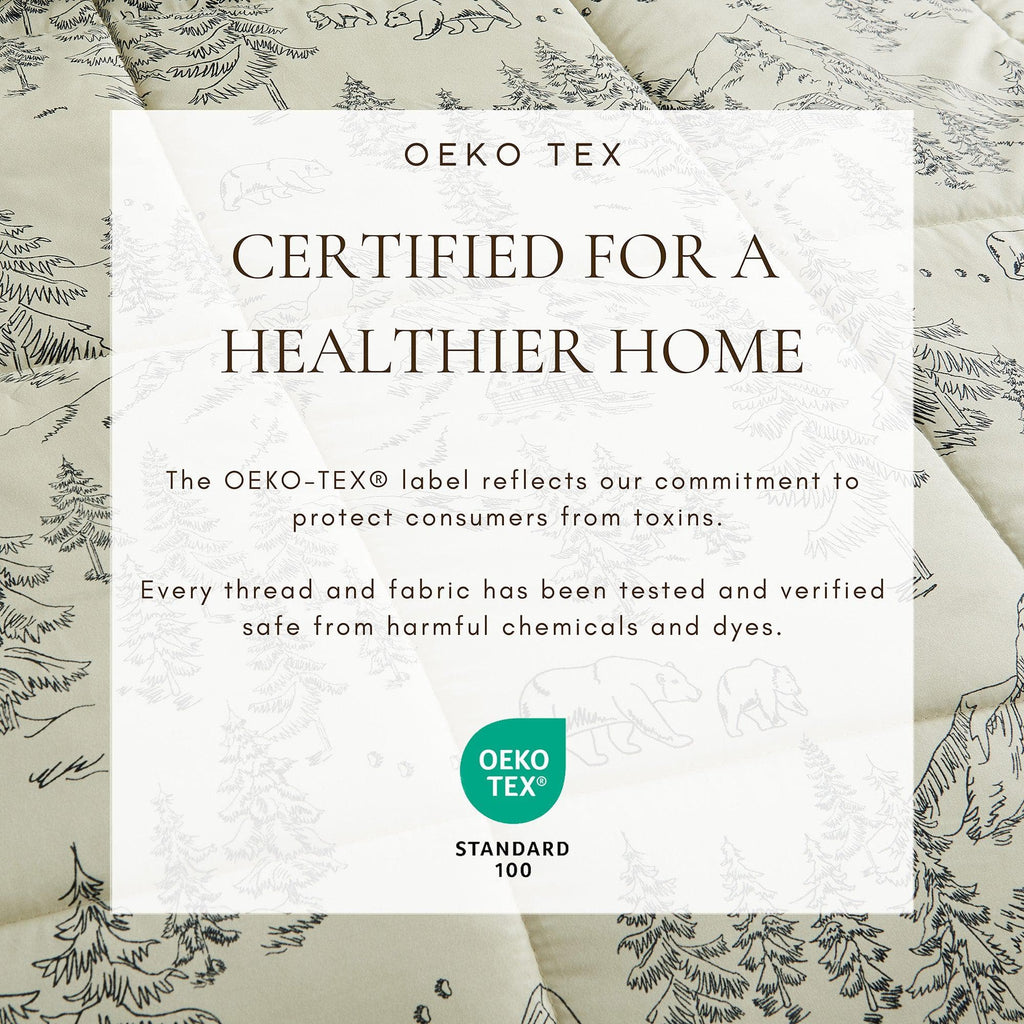 Reversible Christmas Comforter and Sham Set - Holiday / Lodge Odette Collection