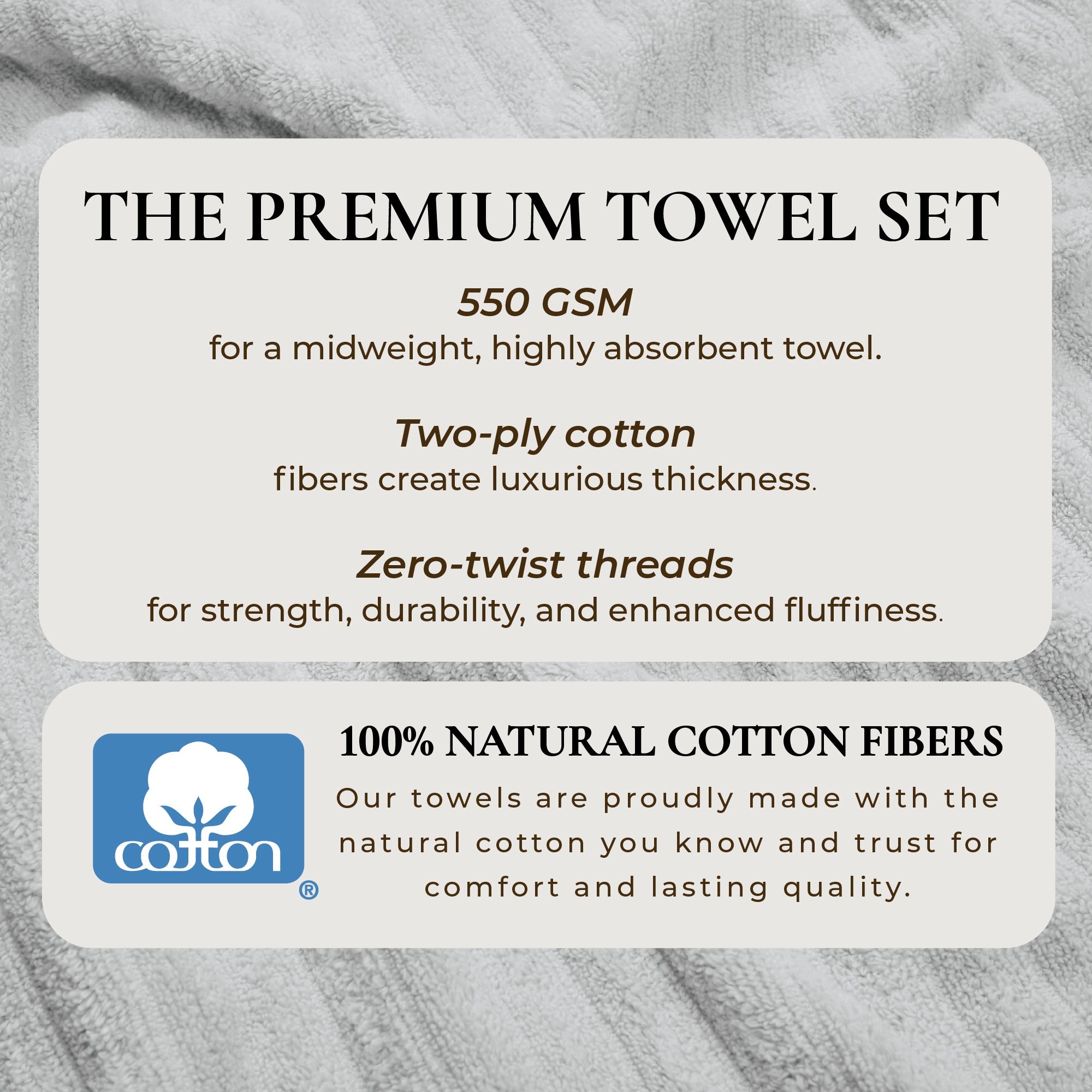 Luxury Cotton Towels - Karina Collection
